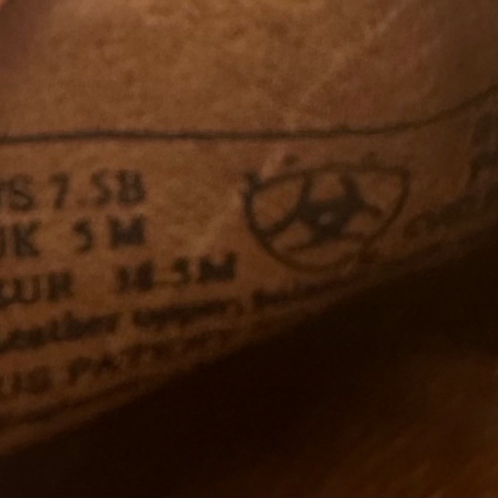 Ariat Manzanita Clogs Mules Shoes Sz 7.5 Western Cowgirl Slip On Brown Leather - Picture 9 of 9